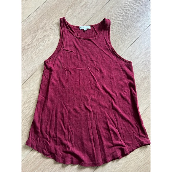 The Lady & The Sailor Tops - The Lady & The Sailor Burgundy Tank Top Size L Crafted in USA‎ Casual Basic